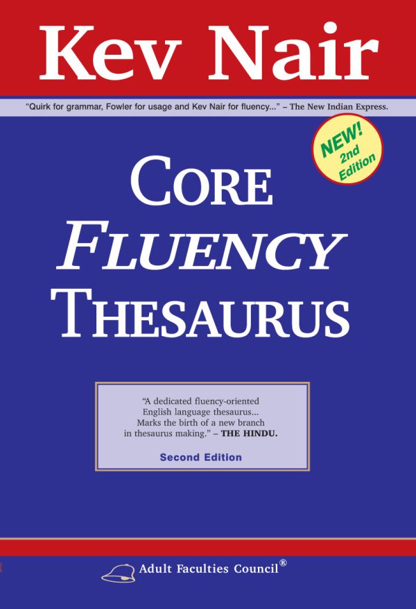 Book Cover - Core Fluency Thesaurus by Prof. Kev Nair