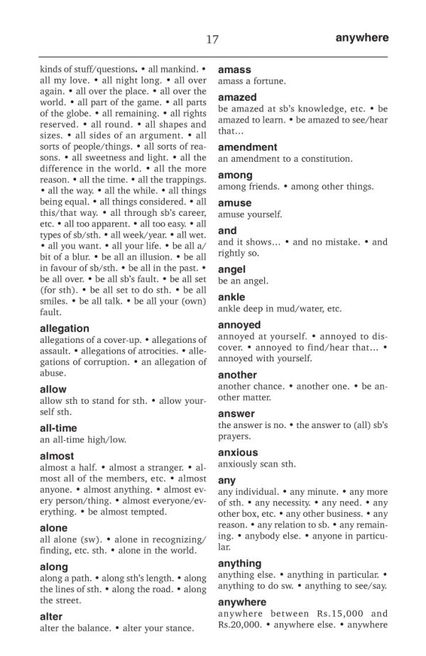 Sample page from Dictionary - A Dictionary of Essential Fluency Phrases - Page 2