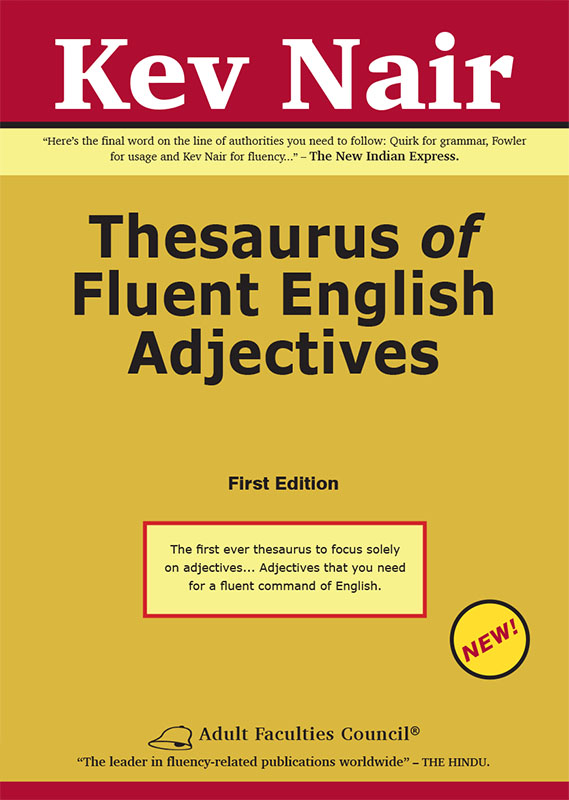 Book Cover - Thesaurus of Fluent English Adjectives
